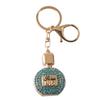 Exquisite Rhinestone-Inlaid Perfume Bottle Pendant Necklace & Car Keychain