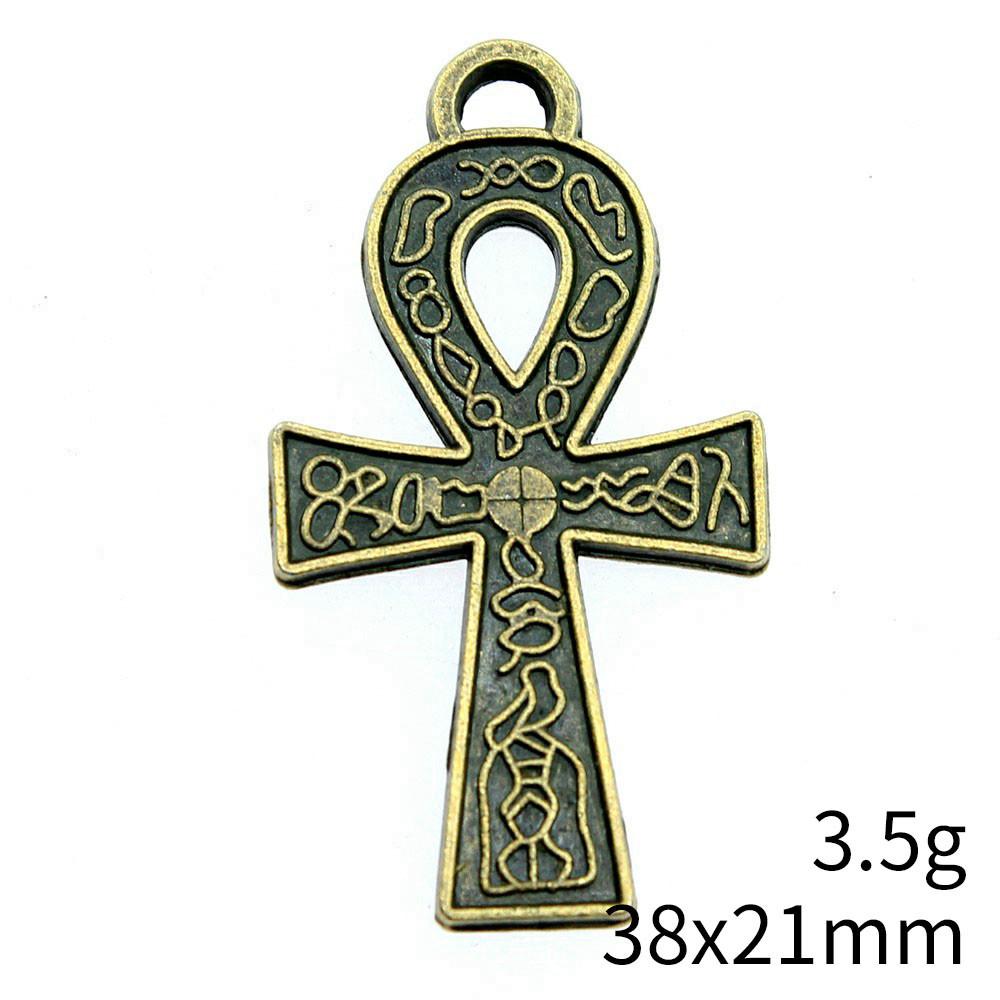 New Year's Day Charm Bracelet Italian Ankh Cross Charms Pendant Audience Chain Pendant