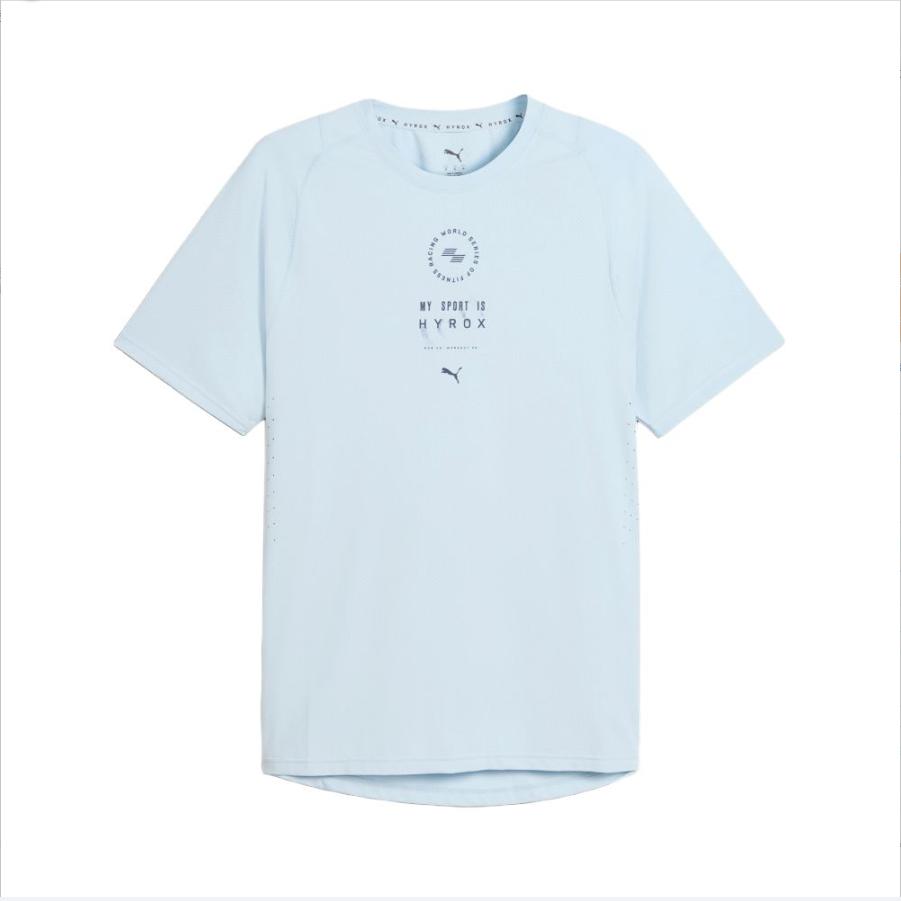 PUMA Quick Dry T Shirts Men s Light Blue Crew Neck Moderate 528567-68 L