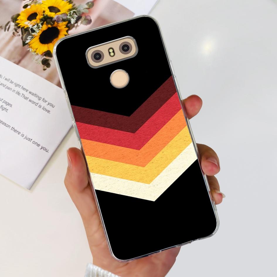 For LG G6 Plus Case LGM-G600K Phone Cases Popular Flower Soft Silicone Clear Protective Shell For LG G6 G 6 LG6 LGG6+ Back Cover