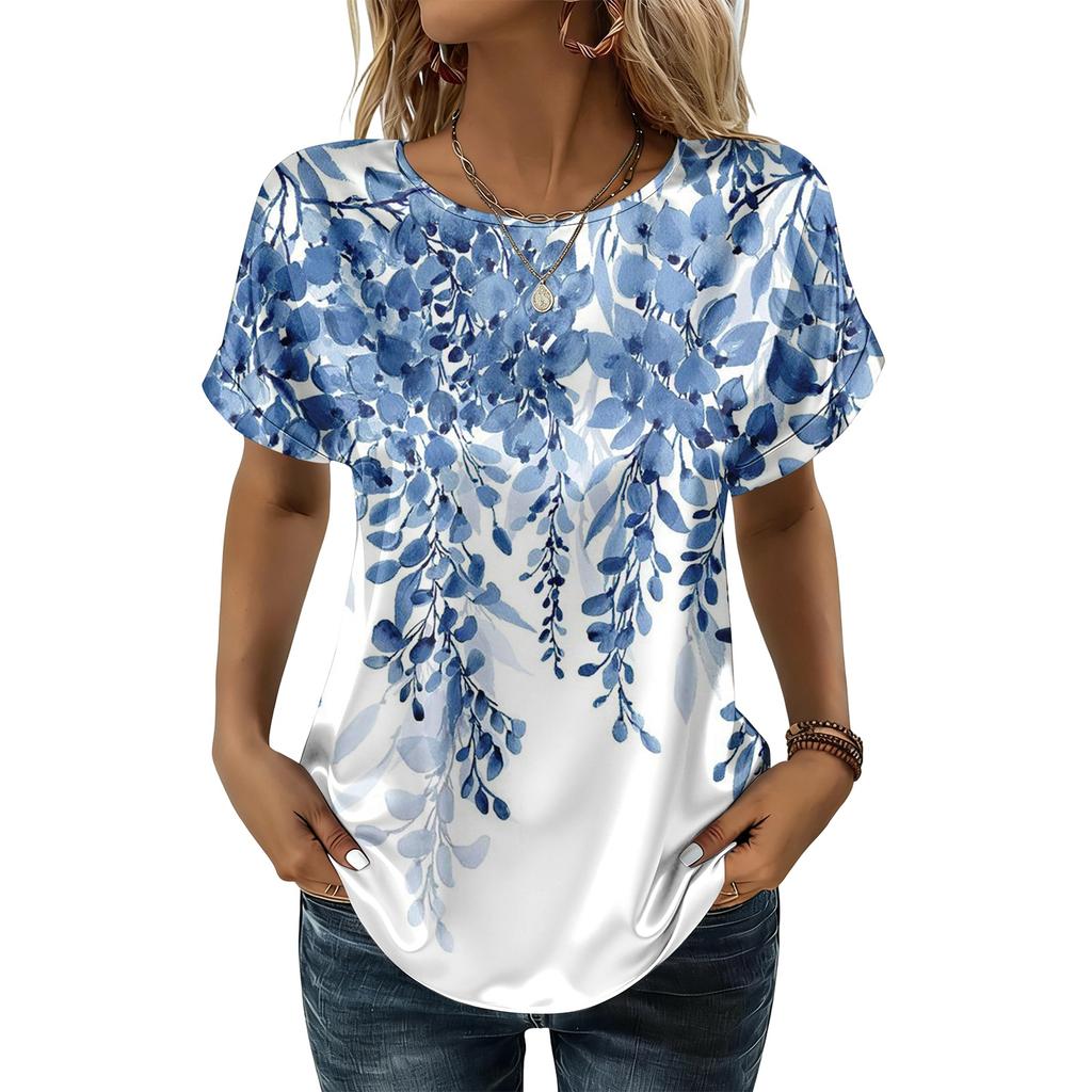 Women's Fashionable Casual Vintage Printed Top
