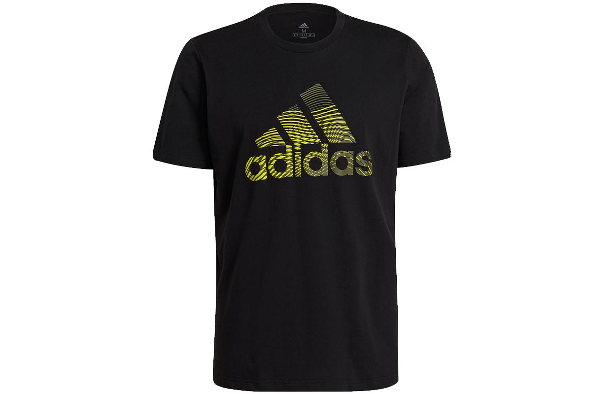 

Adidas T Shirts Men s Black Crew Neck Moderate Straight Fit GL2399 S