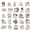 50 Cartoon Fatso the Cat Waterproof Stickers for Suitcases, Trolleys, Cars, and Refrigerators