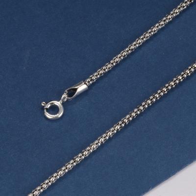 Collares de palomitas de maíz de color puro real para hombre y mujer, collar con colgante de maíz pulido en tono S, joyería clásica de cadena larga para hombre, moda