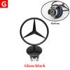 1pcs 44mm 3D Metal Blue Chrome Star Bonnet Hood Logo Emblem Badge for Mercedes Benz AMG W202 W203 W204 W208 W210 W220 W221 PI1