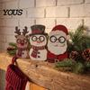 Small Wood Christmas Ornaments Wooden Cat Tabletop Decor, Cute Kitty Figurine, Rustic Farmhouse Decor for Xmas Tiered Tray Ornament Living Room Shelf