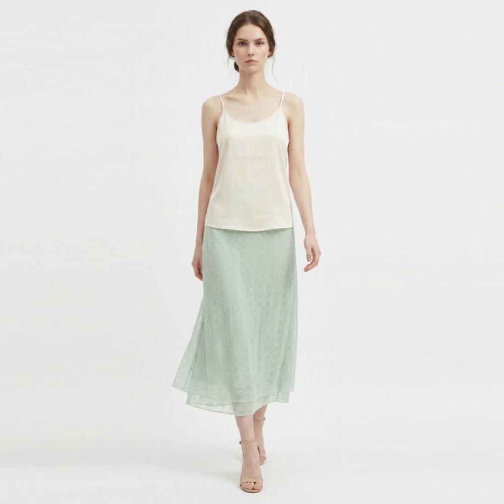 Shop Women Banding Plareace Daily Span Long Skirt Mint Stj Wsk 21343