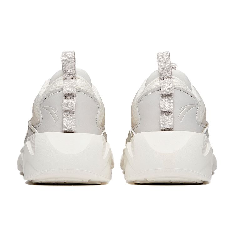 Anta Lifestyle Series Shock Absorbing Non-Slip Wear-Resistant Low-Top Dad Shoes Women Sneakers White Gray 122118840-1