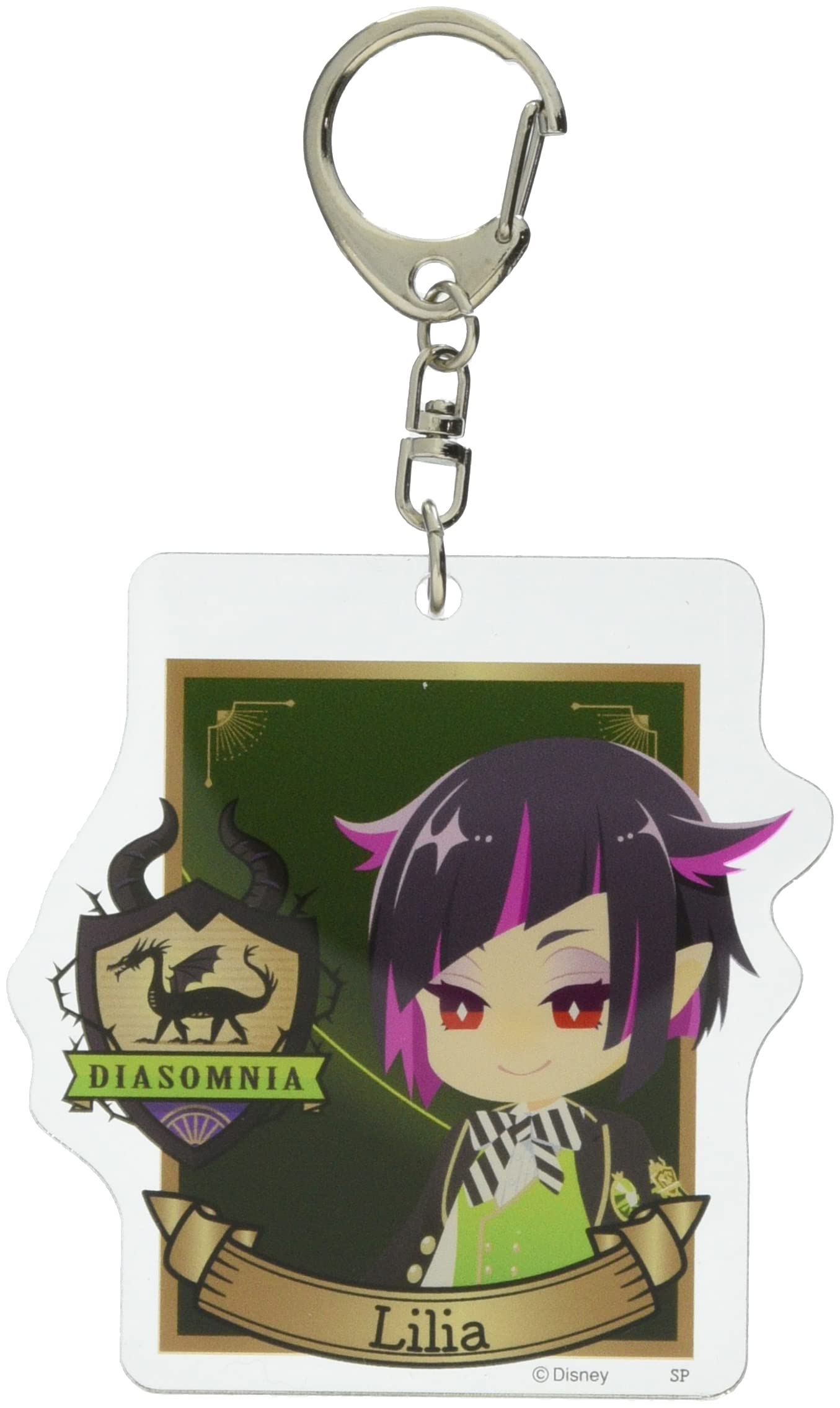 

Disney Twisted Wonderland Acrylic Keychain Lilia APDS5874 Green зелёный
