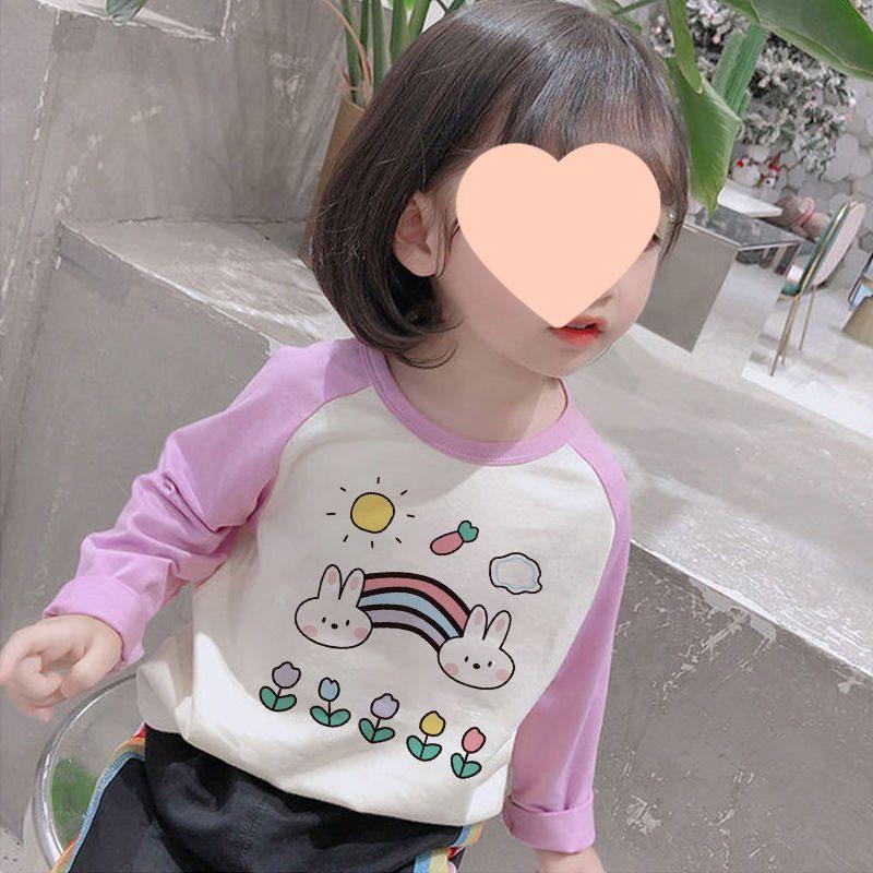 Korean Style Girls' Long-Sleeve Base Layer T-Shirt - New Autumn Trend 2025
