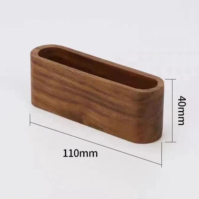 Wooden Business Card Holder Note Holder Display Rack Card Holder Office Supplies Stationery Desktop Accessories Storage Box