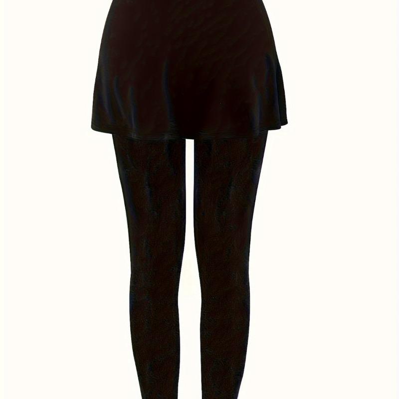 Spring and Summer Fitness Training Yoga Base Skirt with High Waist Belly Closure Buttocks Slimming and Tight Sports Pants