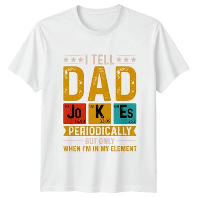 I Tell Dad Jokes Periodically Unisexs TShirt Science Chemistry Dad Fathers Day