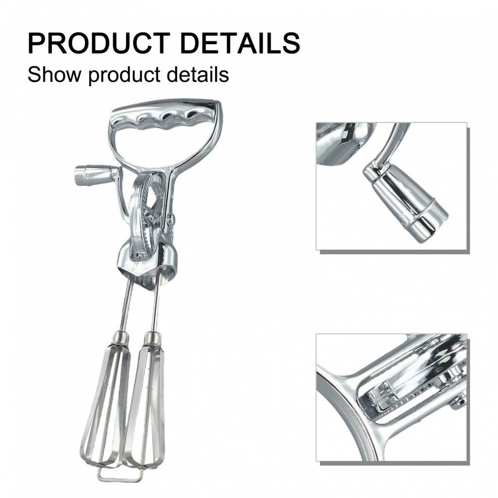 Whip Whisk Egg Beater Hand Crank Style Rotary Hand Whip