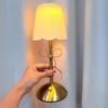 Stolní lampa Dívka Mašle s motýlkem Dekorativní stolní lampa Dekorace ložnice Jídelna Kovové Nabíjecí Atmosférické světlo Látkové stínidlo