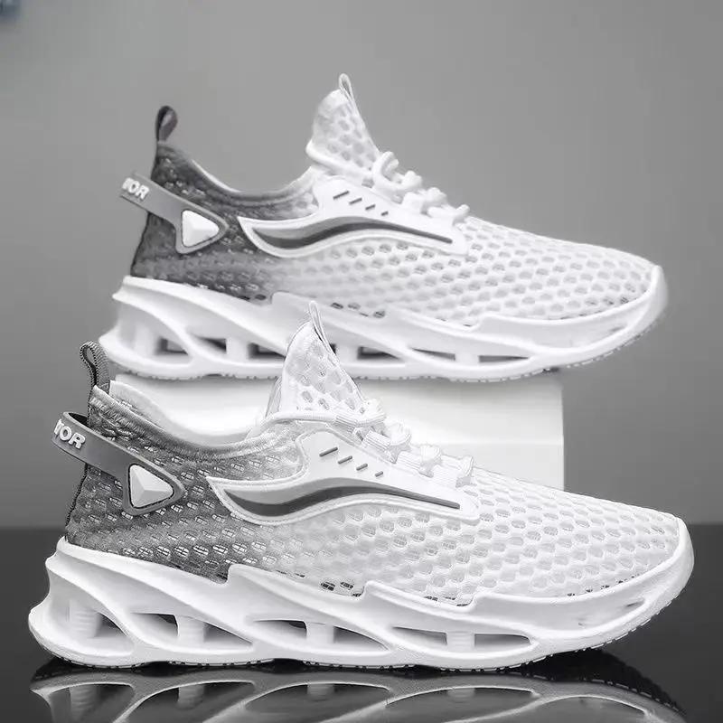 Fashion Tennis Men's Casual Shoes Mesh Sneakers Breathable New In Elegant Walking Classic Original Trends 2024 Male Shoe Luxury Sale On
