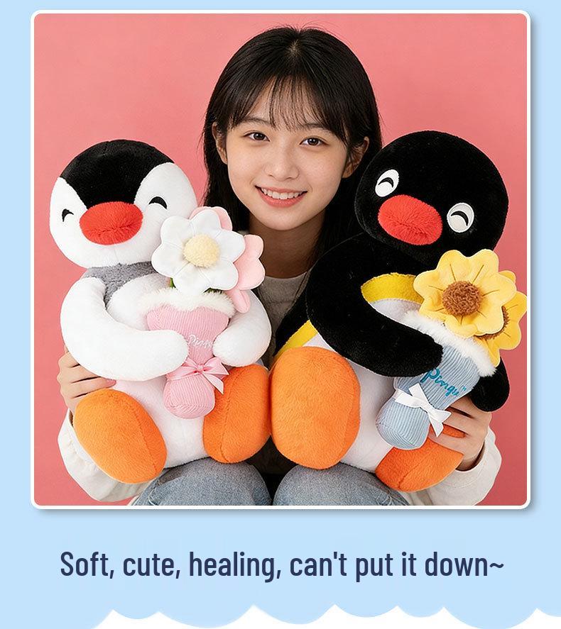 Genuine Pingu Penguin Family Plush Doll - Cute Gift