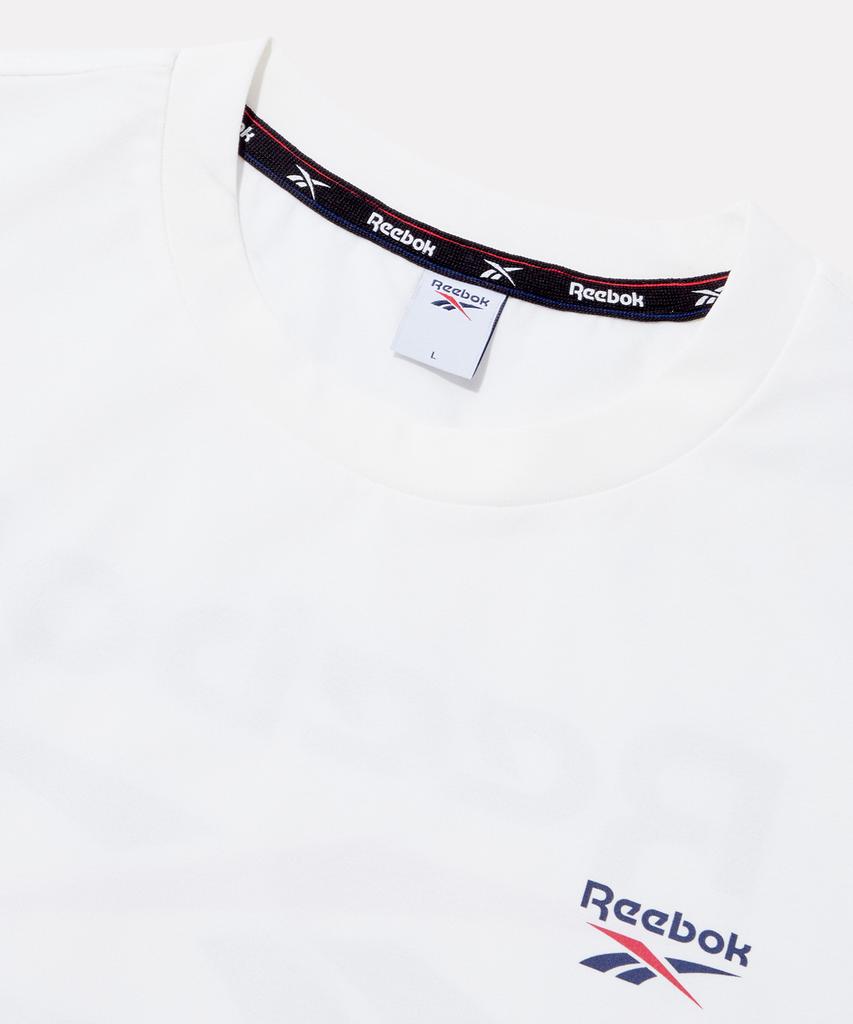 Reebok Big Vector Slogan Fresh Short Sleeve T-Shirt - White