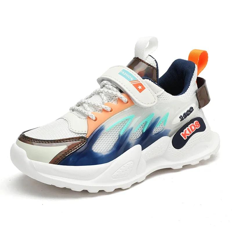 2025 Boys Light Net Shoes Air Mesh Sneakers Kids Summer Child Fashion Children Sport Tenis Footwear Baby Autumn Breathable 3-12