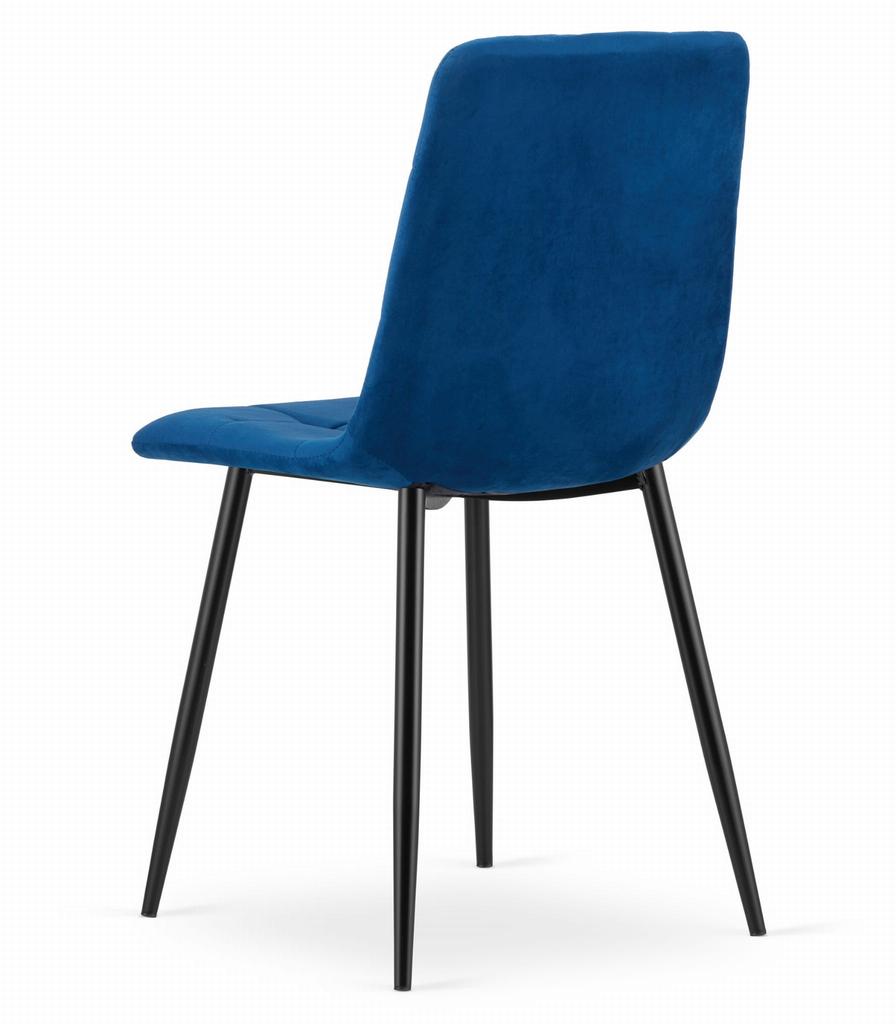 KARA chair - navy blue velvet x 2