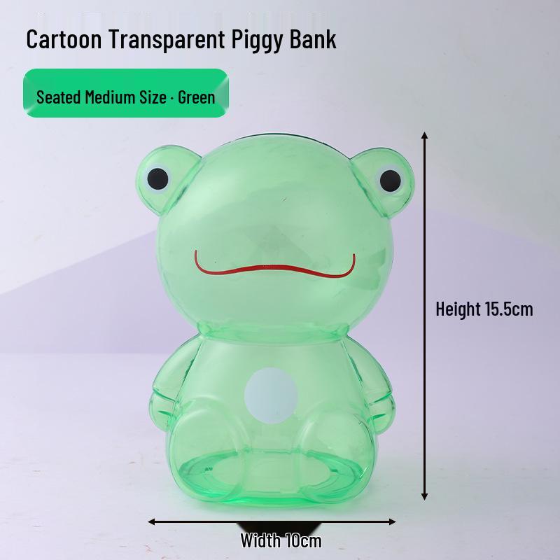 Clear Bear Coin Bank & Candy Jar for Kids' Birthdays