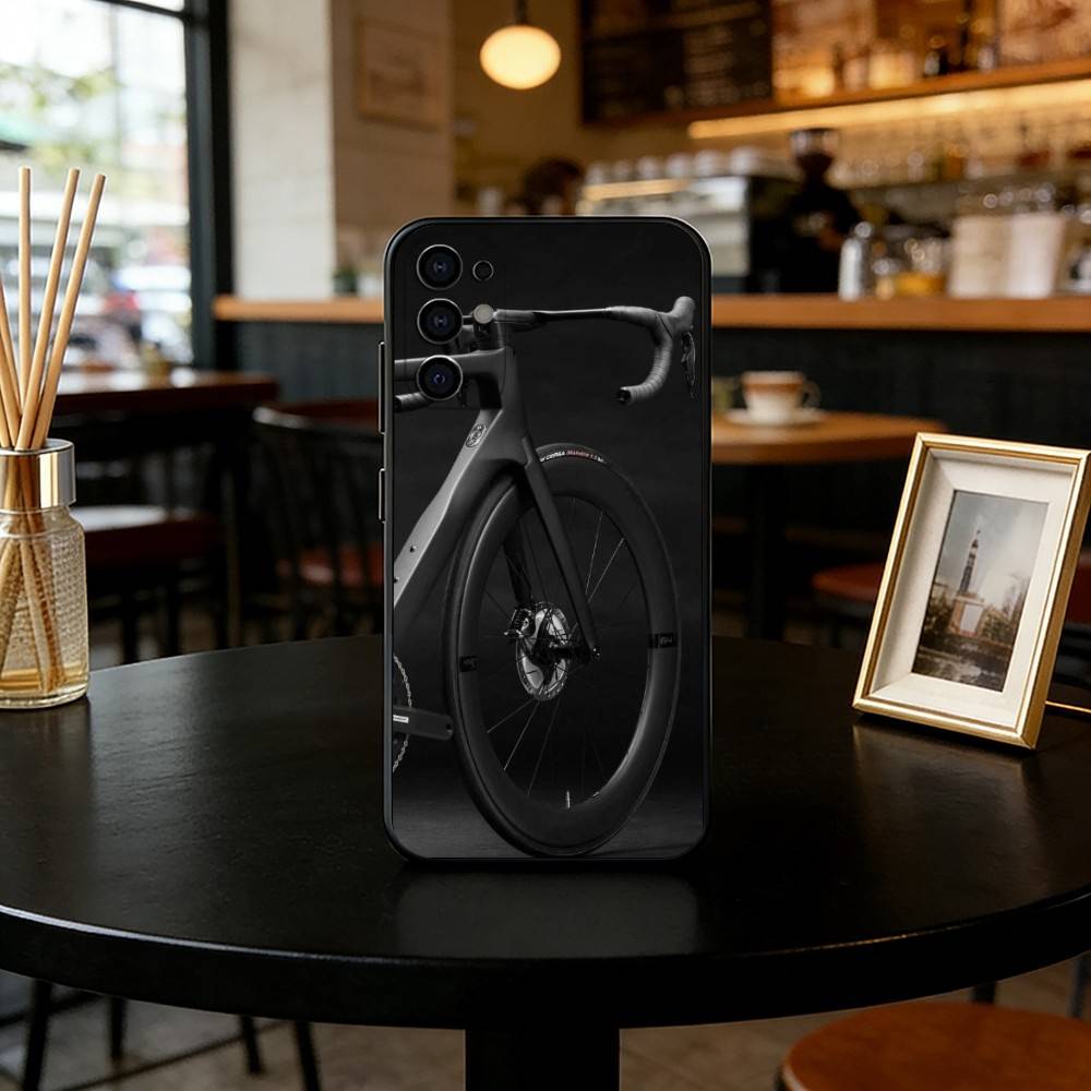 Road cycling Phone Case For Samsung S25,S24,S21,S22,S23,S30,Ultra,S20,Plus,Fe,Lite,Note,10,Black Cover