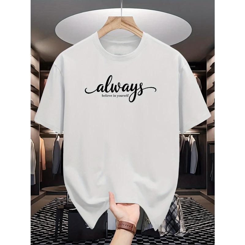 

Европейский размер Мужские летние футболки с коротким рукавом, Модные и трендовые мужские лонгсливы с принтом, Круглый вырез, Повседневная одежда S белый