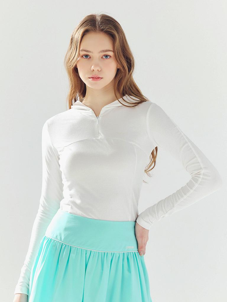 LORDLOAR See-Through Hoodie White