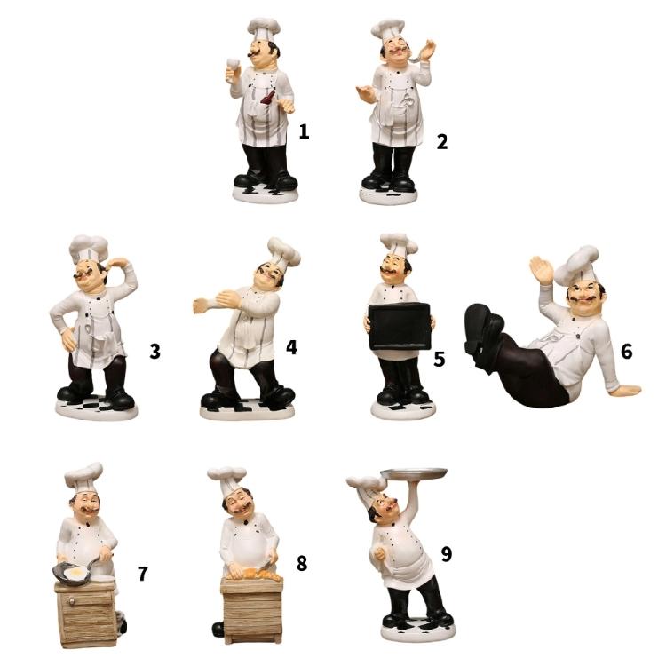 Funny Chefs Decorative Statue Resin Home Countertops Table Decoration for Farmhouse Home Decors & Kitchen Decorations