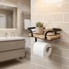 Space Saving Paper Rack Wall Mounted Toilet Roll Holder Storage Tools Storage Shelf  Hotel