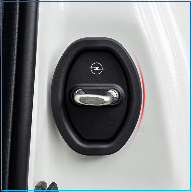 4pcs Car Door Cushion Silicone Door Lock Buckle Protective Cover For Opel Astra H G J Insignia Mokka Zafira Corsa Vectra B C D
