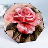 Blue Roses And Butterflies 8-Frame for Travel, camping, Casual Lightweight Portable Umbrella, Essential for every family Holidays Birthday Gift