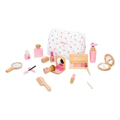 Vortäuschen Make-up Kits Set Spielzeug, Holzspielzeug, Kinder spielen für Prinzessin