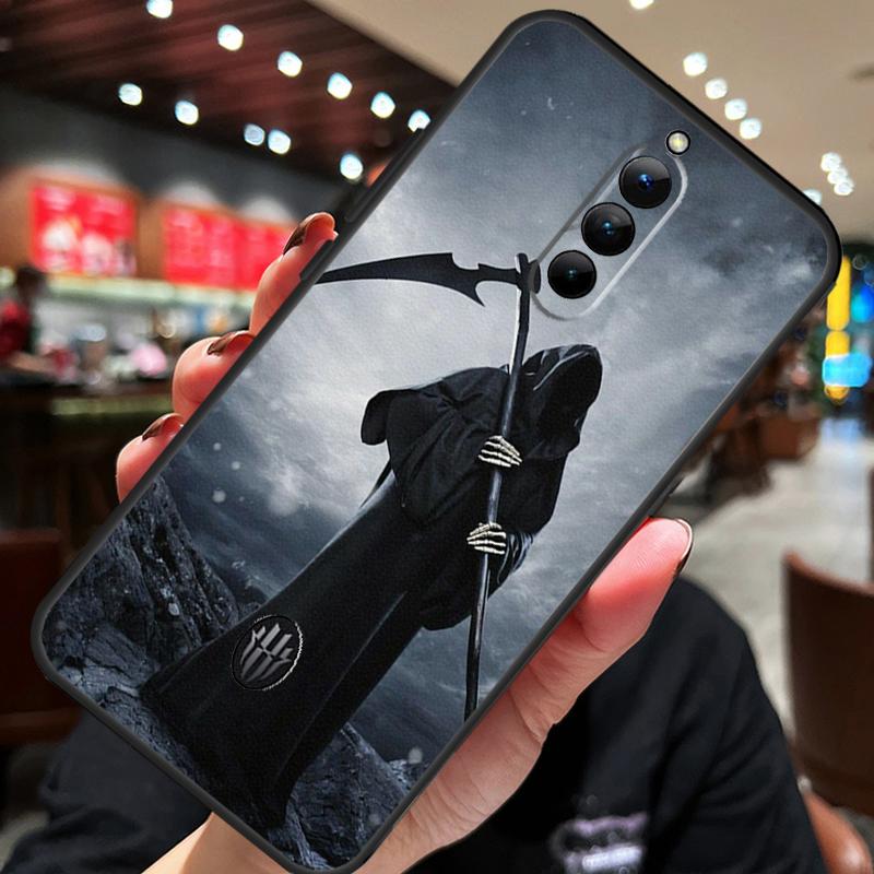 Death Grim Reaper Skull Case For ZTE Nubia Red Magic 8S 9S 10S 8 9 10 Pro Plus 6S 7S 6 7 Pro 5G 6R 11 Pro Plus Cover