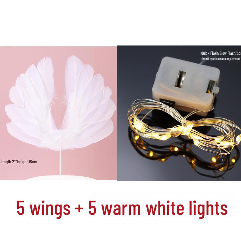 10 Anielskich Piórkowych Topperów i Ozdób na Tort