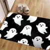 Newest Cheshire Cat Green Eyes We're All Mad Here Print Doormat Non Slip Halloween Front Entrance Floor Mat