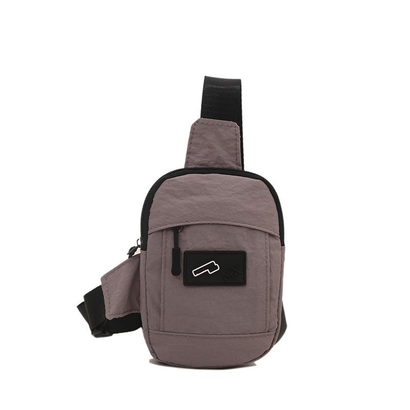 

Новая мужская нагрудная сумка 2025 года, холщовая сумка, повседневный маленький рюкзак, сумка через плечо, многофункциональная спортивная сумка-мессенджер, женская сумка для мобильного телефона. серый
