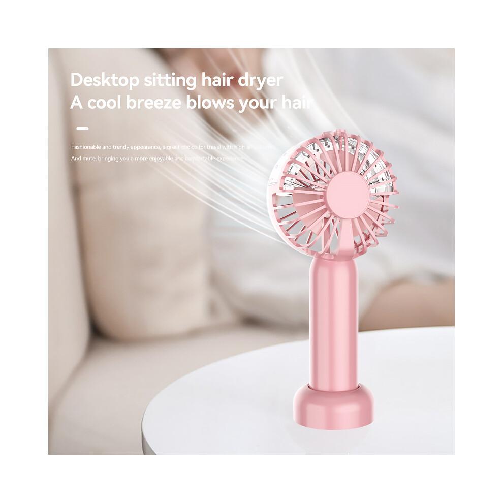 (Grün) Mini18 Drei Geschwindigkeiten Leiser Sommer Kühlventilator Nano-Spray Mini Handventilator