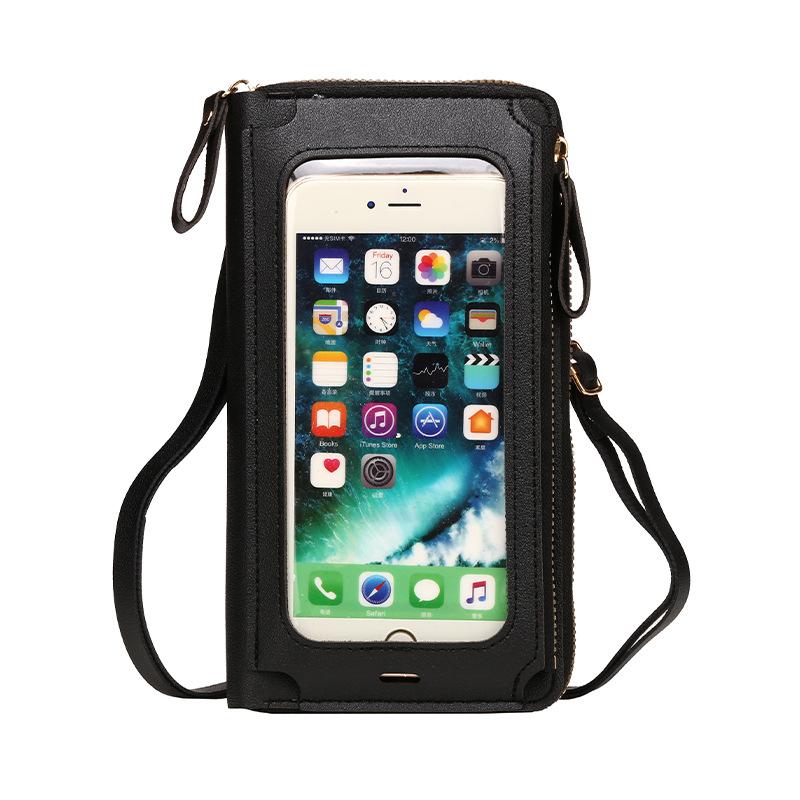 Transparent Fashionable Solid Color Women s Crossbody Phone Case, Multi-functional and Stylish Shoulder Bag for Trendy Urban