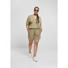 Combishort Femme - Urban Classics - Grandes Tailles - Vert Kaki - Confortable - Poches Pour Les Mains