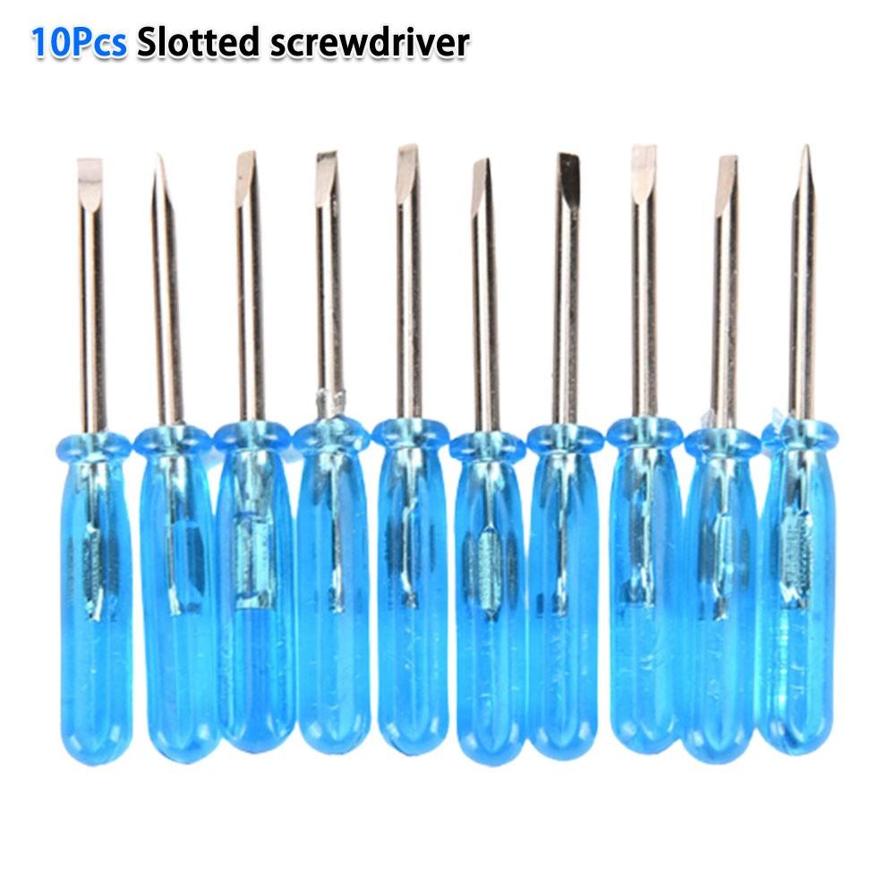 

10Pcs 2.0mm Small Screwdriver Slotted-Cross Screwdriver Repair Slotted screwdriver