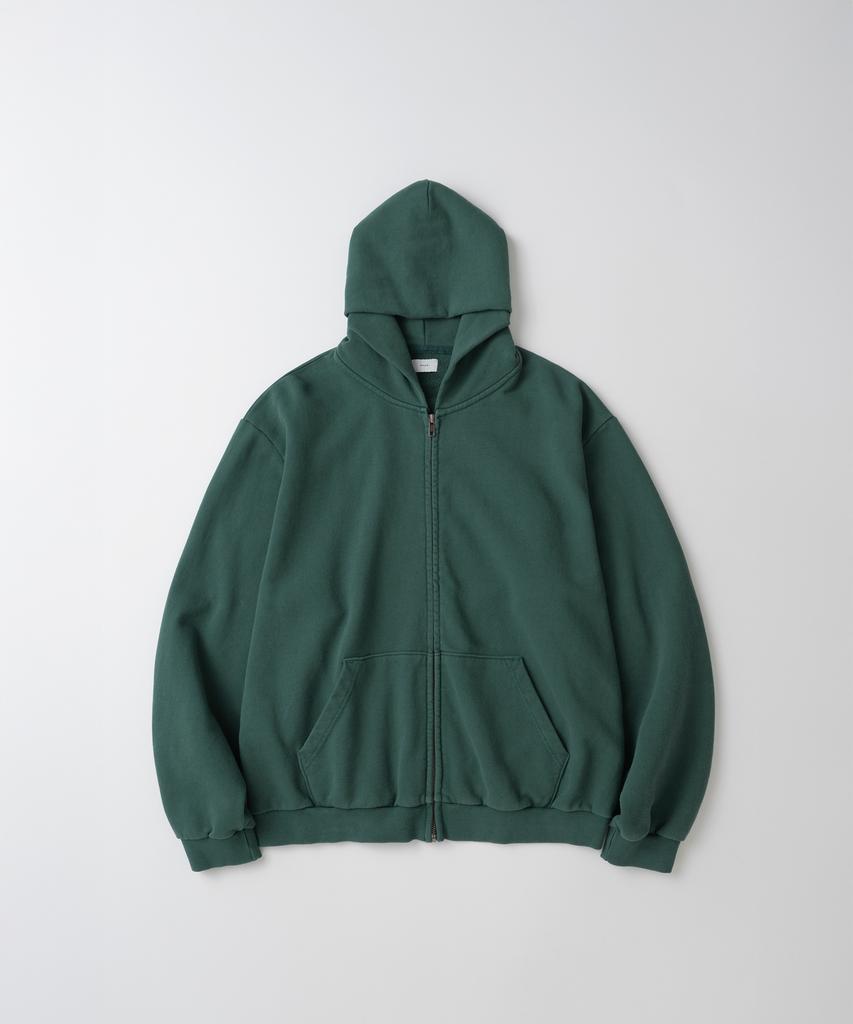 Whagi Vintage Zip Sweat Hoodie (Vintage D.Green)