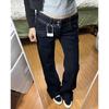 Women's High Waist Straight Leg Jeans Loose Denim Pants Japanese Street Style Trousers With Double Button Design