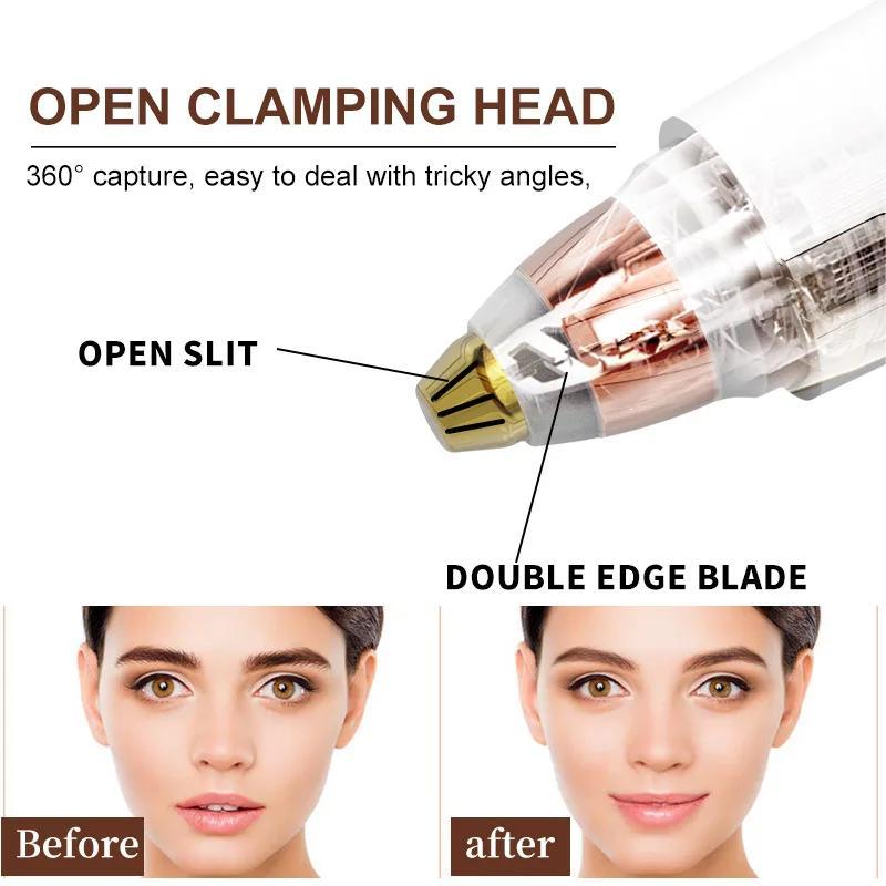 2-in-1 Double Head Women's Shaving Machine Eyebrow Trimmer Electric Eyebrow Trimming Knife Eyebrow Trimming Pen