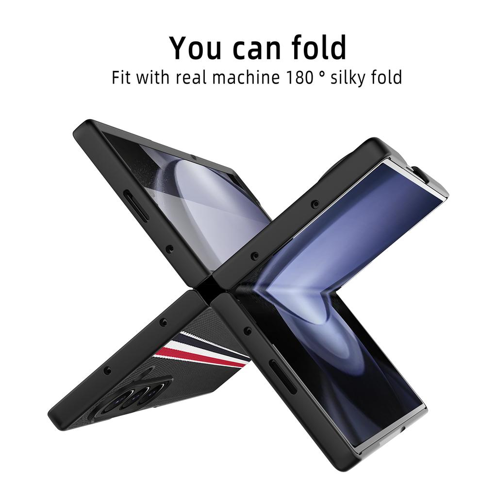 Anti-Dust Business Carbon Fiber Folding Phone Case for Samsung Galaxy Z Fold7 5G Fold6 Fold 7 6 5 Fold5 Fold3 Fold4 Fold 4 3