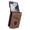 AZNS For Samsung Galaxy Z Flip7 5G Case Card Holder Cowhide Texture PC+PU Leather Phone Cover