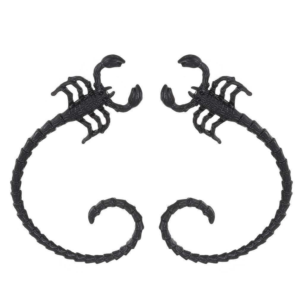 High-quality 2026 Jewelry, Punk Dark Scorpion Contour Stud Earrings, Sweet and Cool Personality Animal Scorpion Ear Bone Clip Ear Hanging