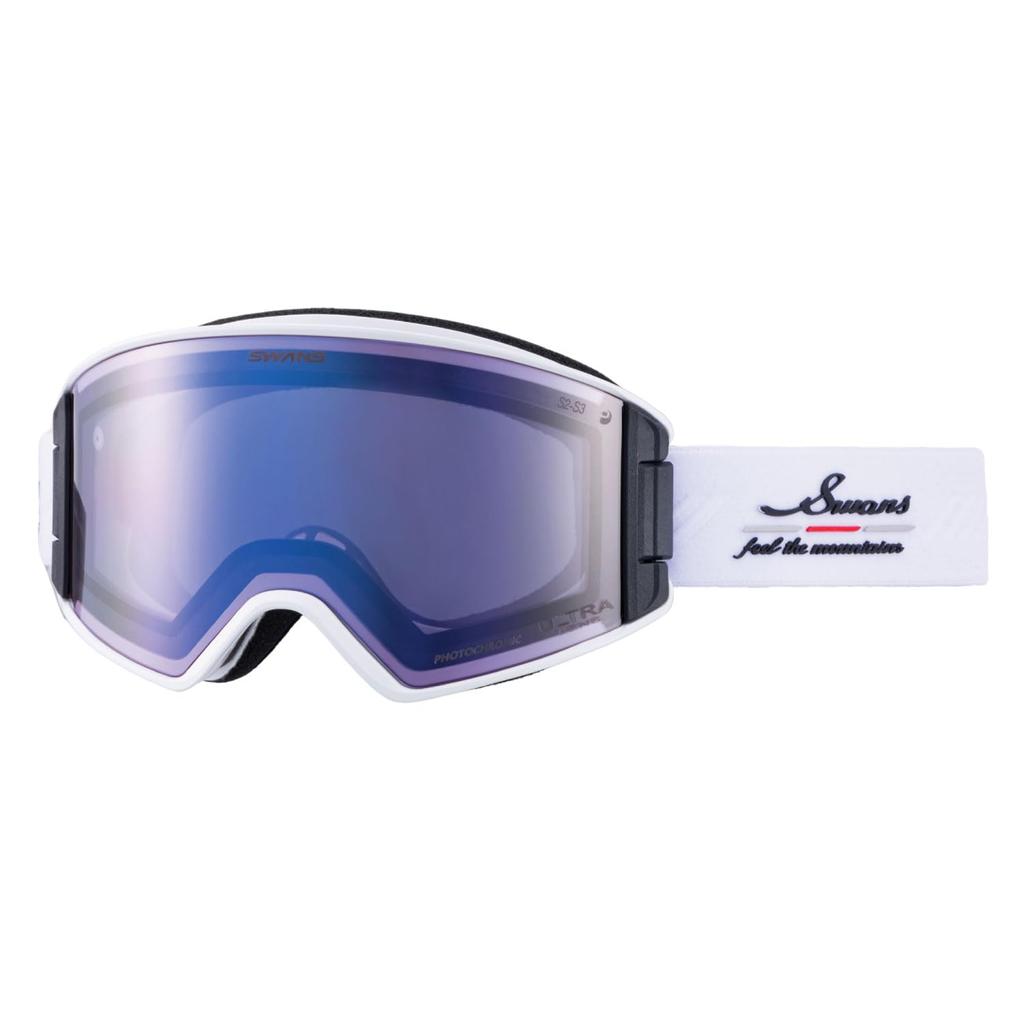 SWANS OUTBACK CRW Snow Made In Glasses Ultra Ice Mirror X Ultra Light Purple UV Glasses and OB-MDH-CU-LP Goggles, Japan, Anti-Fog, Compatible,