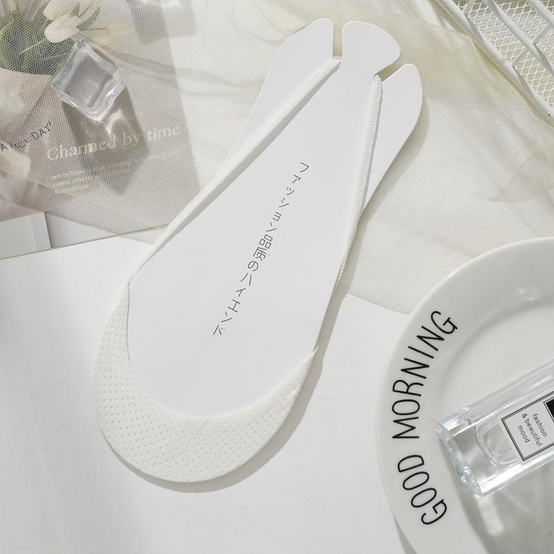 

Женские летние носки-лодочки с неглубокой горловиной, невидимые носки, носки на высоком каблуке, носки до середины ладони, удобные и дышащие One size белый