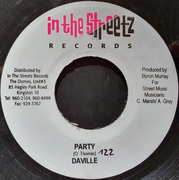 

7inch Record DA VILLE - Party NONE In The Streetz 2004 Jamaica Reggae, Ska & Dub Used